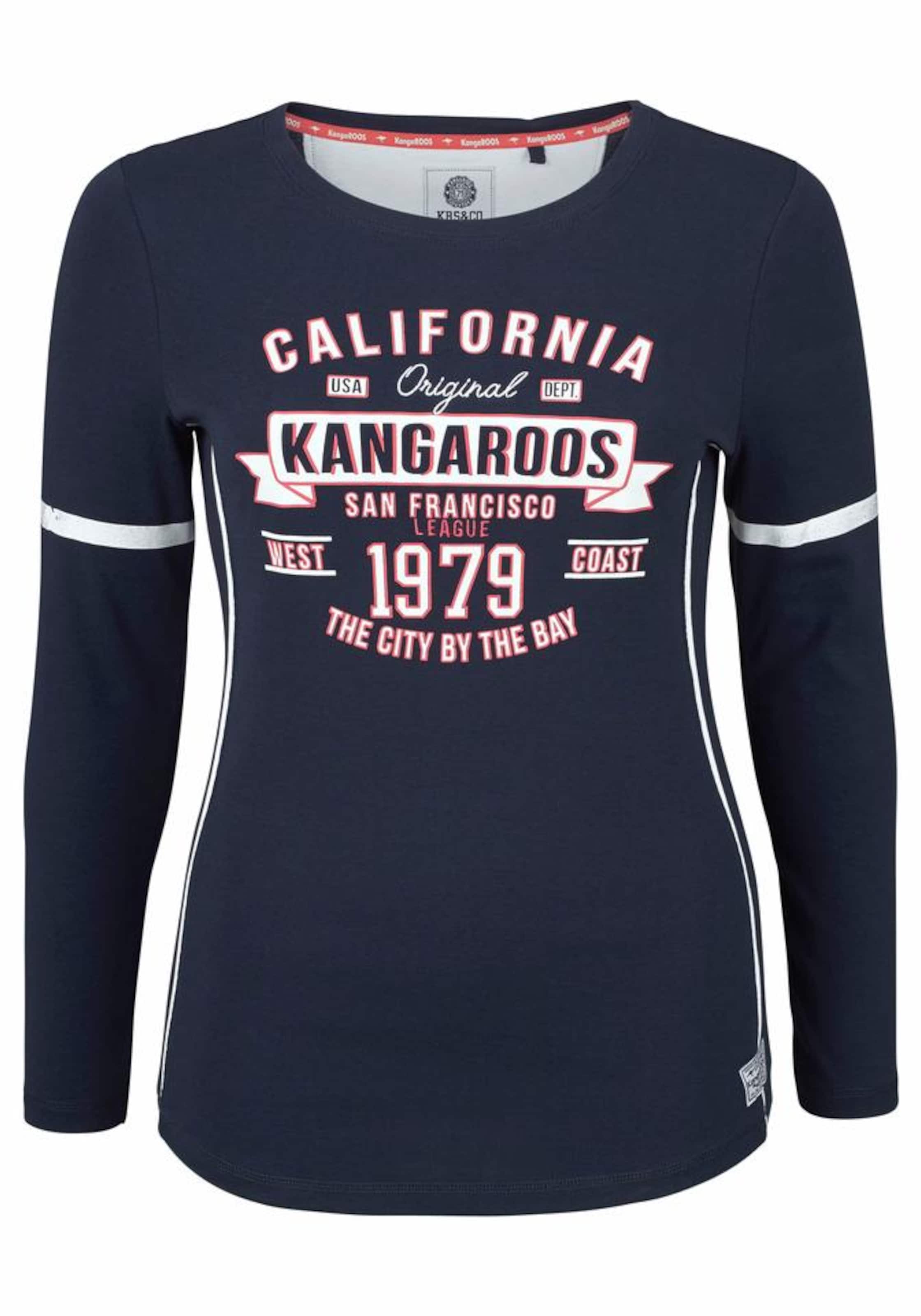 KangaROOS Langarmshirt in Blau: Vorderseite