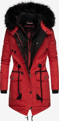 MARIKOO Winter Parka ' Knutschkugel ' in Red