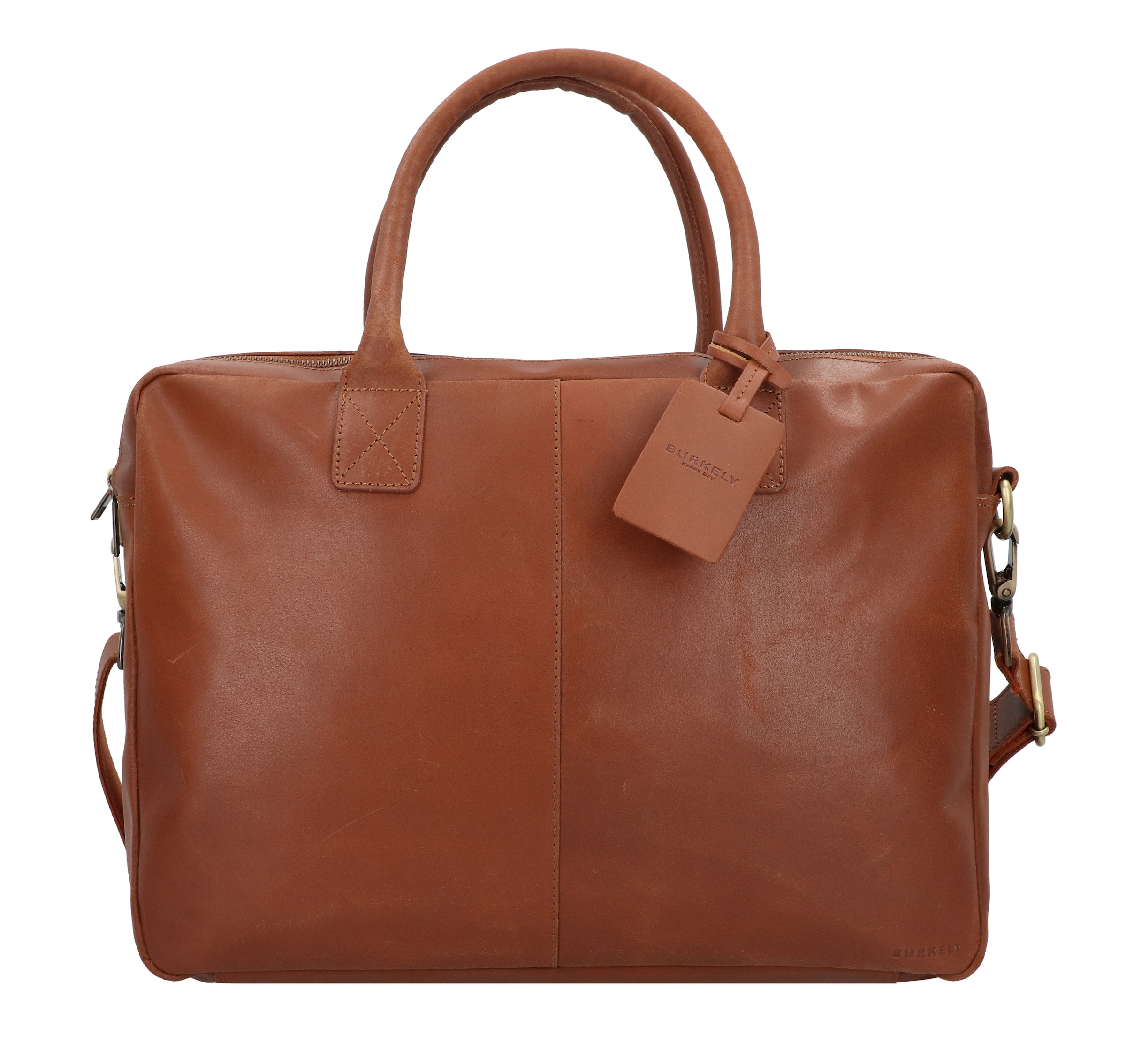 Burkely Aktentas 'Taylor' in Bruin: voorkant