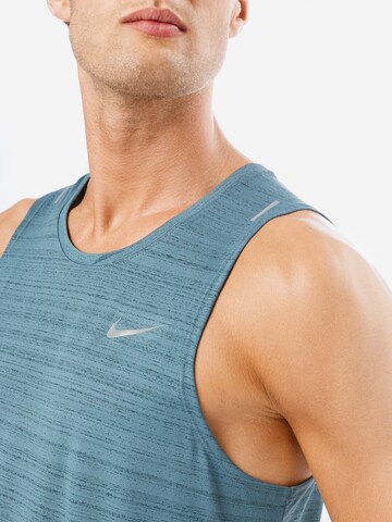 NIKE Regular fit Functioneel shirt 'Miler' in Blauw