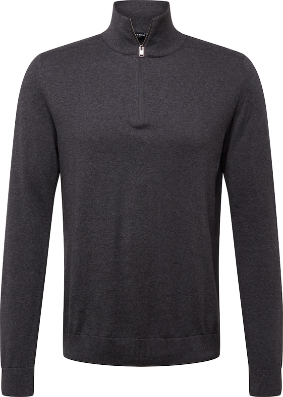 SELECTED HOMME Regular Fit Pullover 'Berg' in Anthrazit