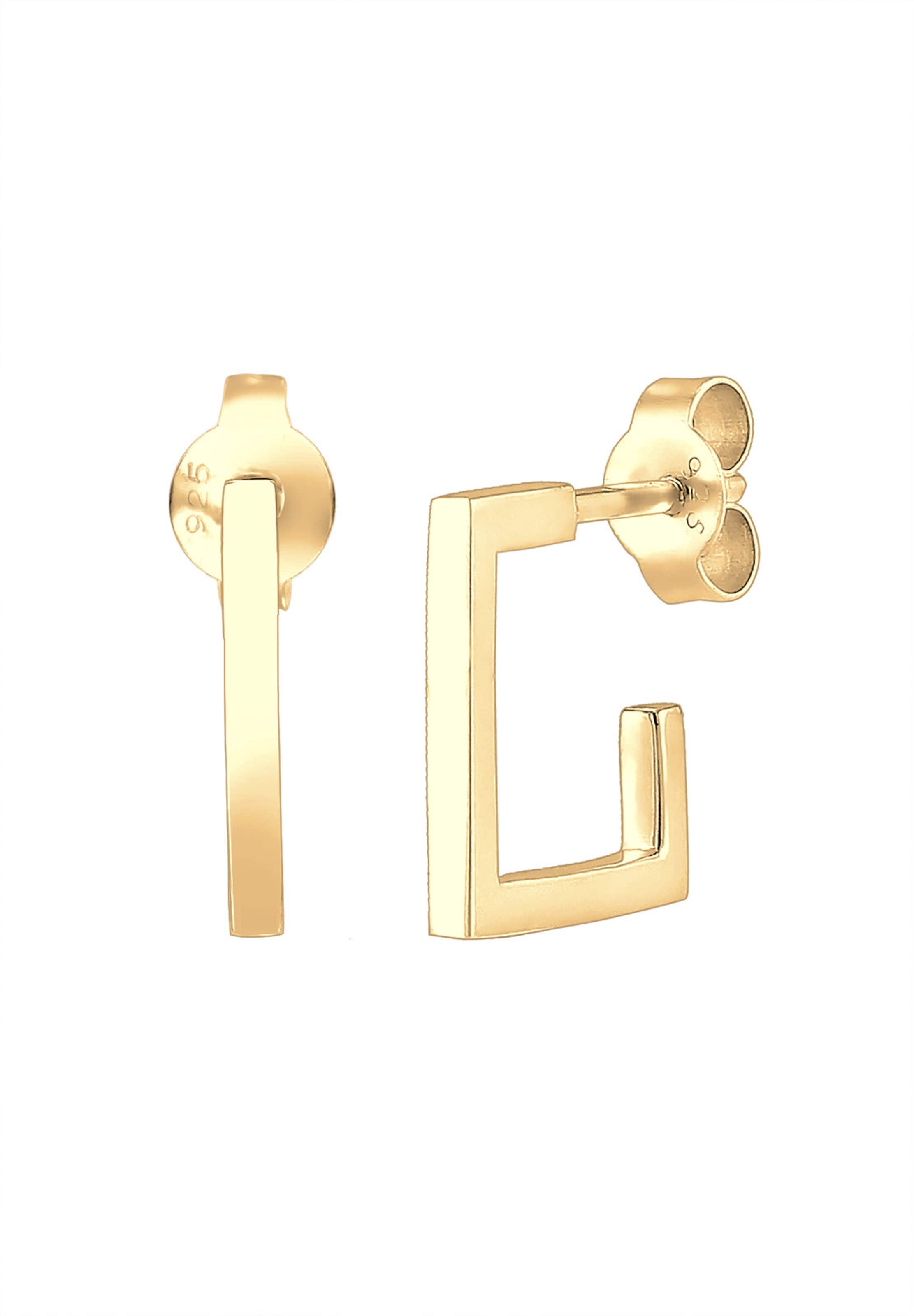 Boucles d'oreilles ELLI en or : devant