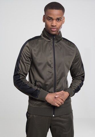 Urban Classics Between-Season Jacket in Green: front