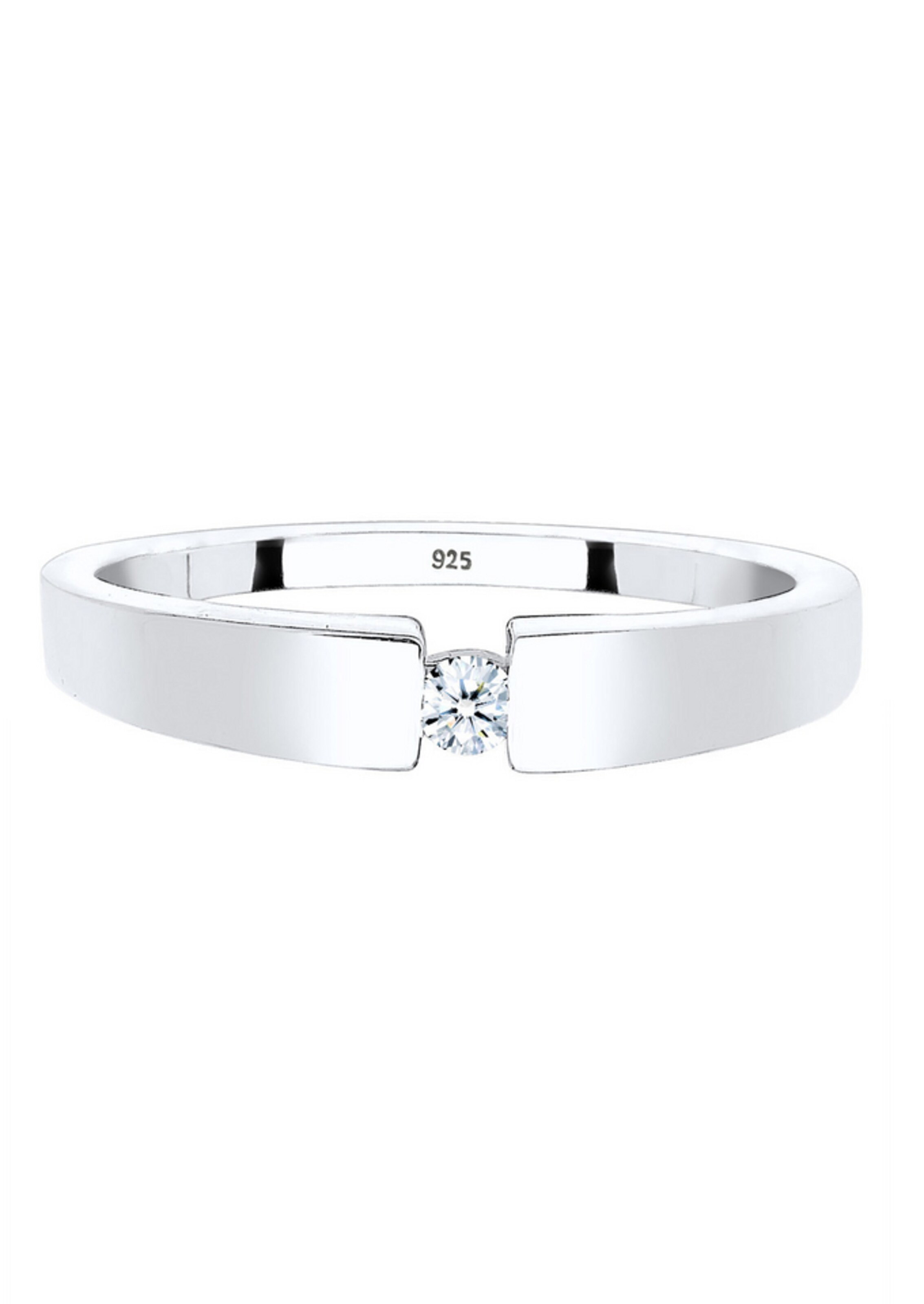 Elli DIAMONDS Ring 'Ella' in Zilver