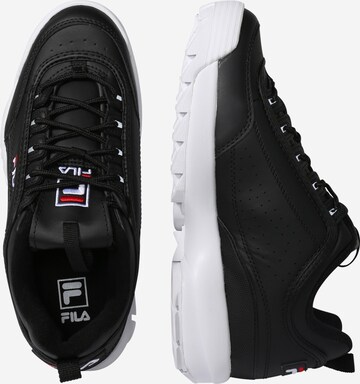 FILA - Sapatilhas baixas 'Disruptor' em preto: lateral