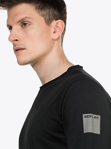 REPLAY Shirt in Schwarz