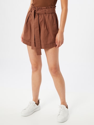 LeGer by Lena Gercke Loose fit Pleat-Front Pants 'Yasmina' in Brown: front