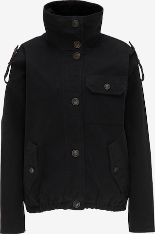 DREIMASTERPrijelazna jakna - crna boja: prednji dio