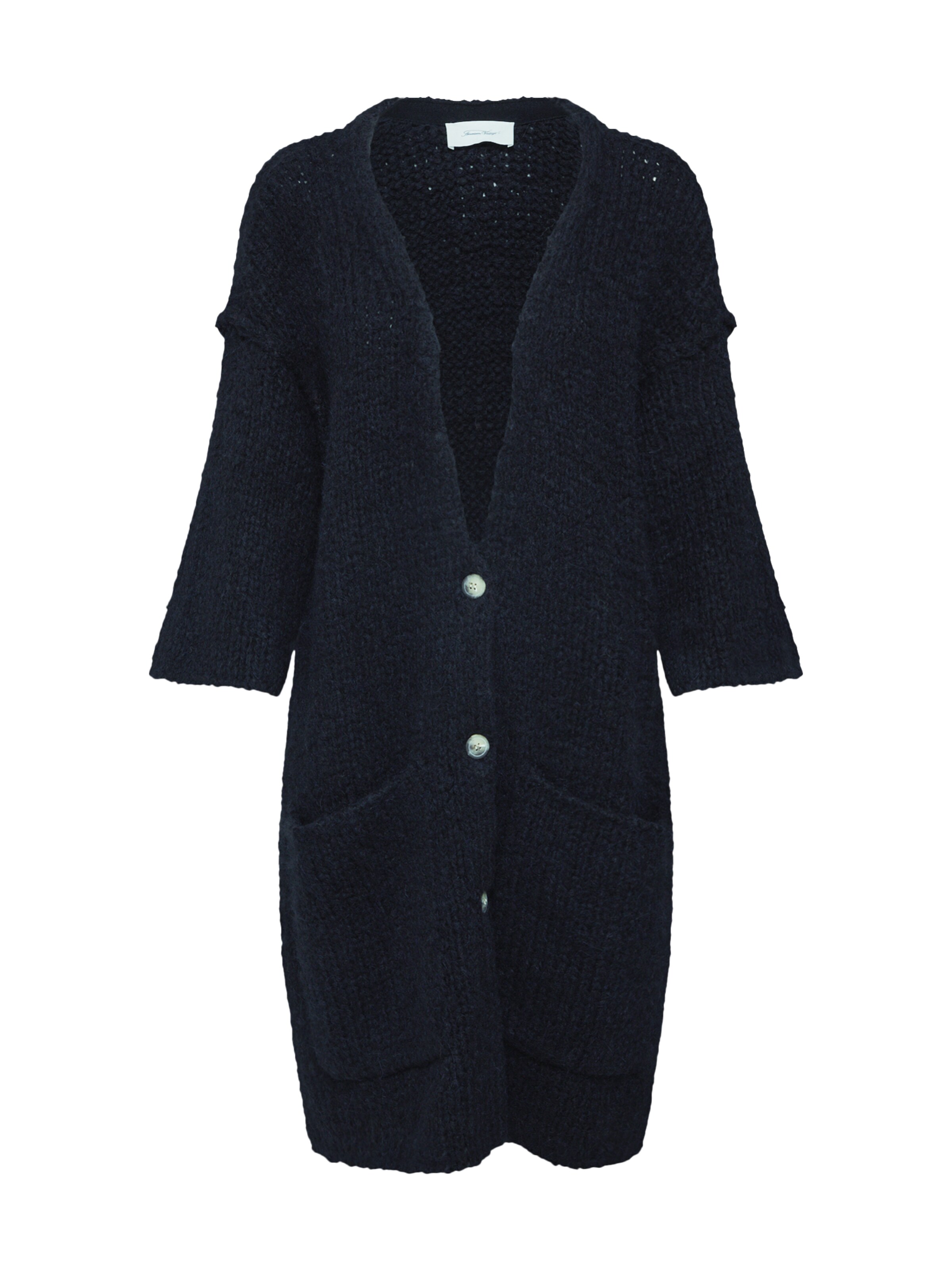 AMERICAN VINTAGE - Gebreid vest 'GILET' in de kleur Zwart