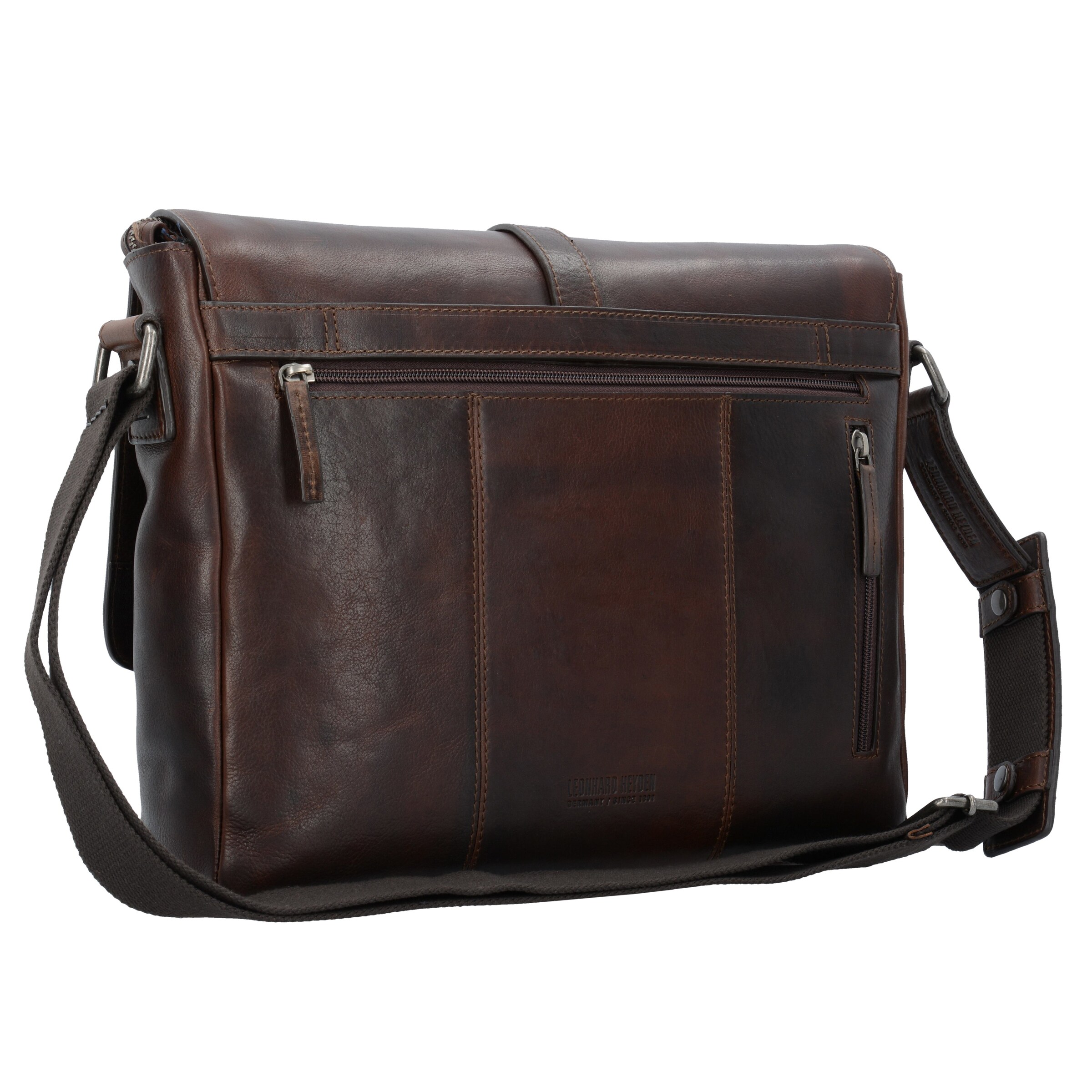 LEONHARD HEYDEN Document Bag 'Roma' in Brown