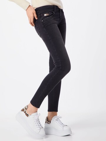 LTB Skinny Jeans 'SENTA' in Zwart: voorkant