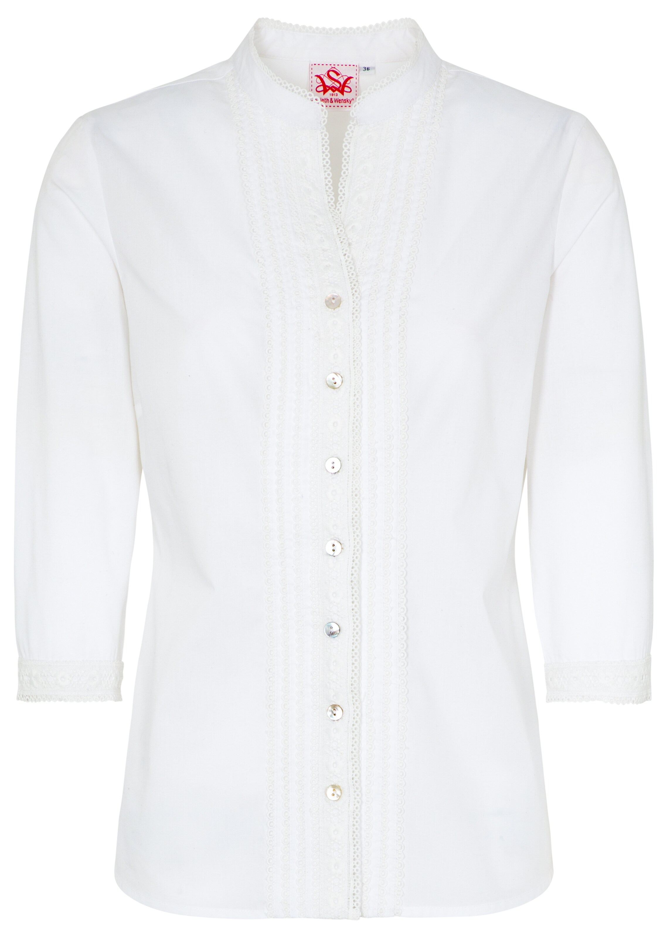 SPIETH & WENSKY - Trachtenbluse "Melbourne" in weiß