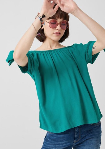 QS Bluse in Grün