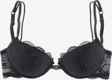 LASCANA Push-up Bra in Black: front