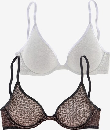 Invisible Soutien-gorge PETITE FLEUR en noir : devant