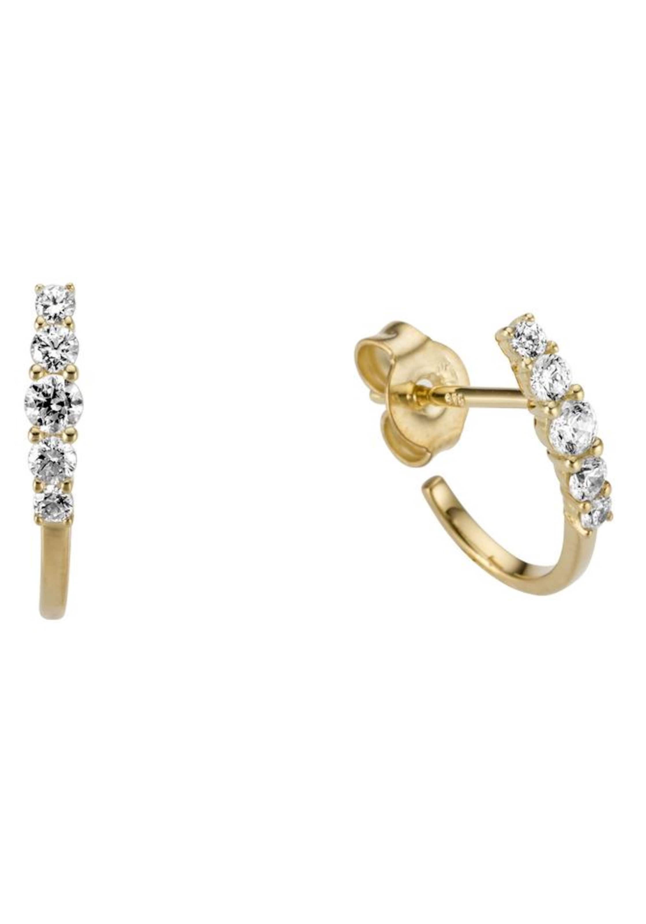 FIRETTI Ohrstecker in Gold: Vorderseite