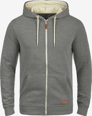 BLEND Zip-Up Hoodie 'Hulker' in Grey: front