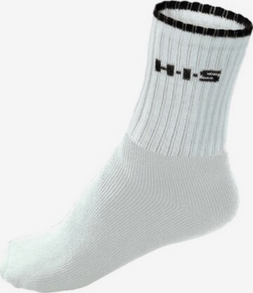 Chaussettes H.I.S en blanc : devant