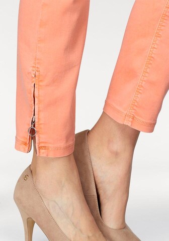 MAC Slimfit Jeans 'Dream Chic' in Orange
