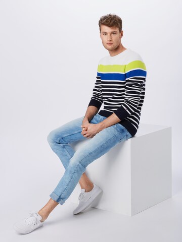 TOMMY HILFIGER Regular fit Trui 'Breton' in Blauw