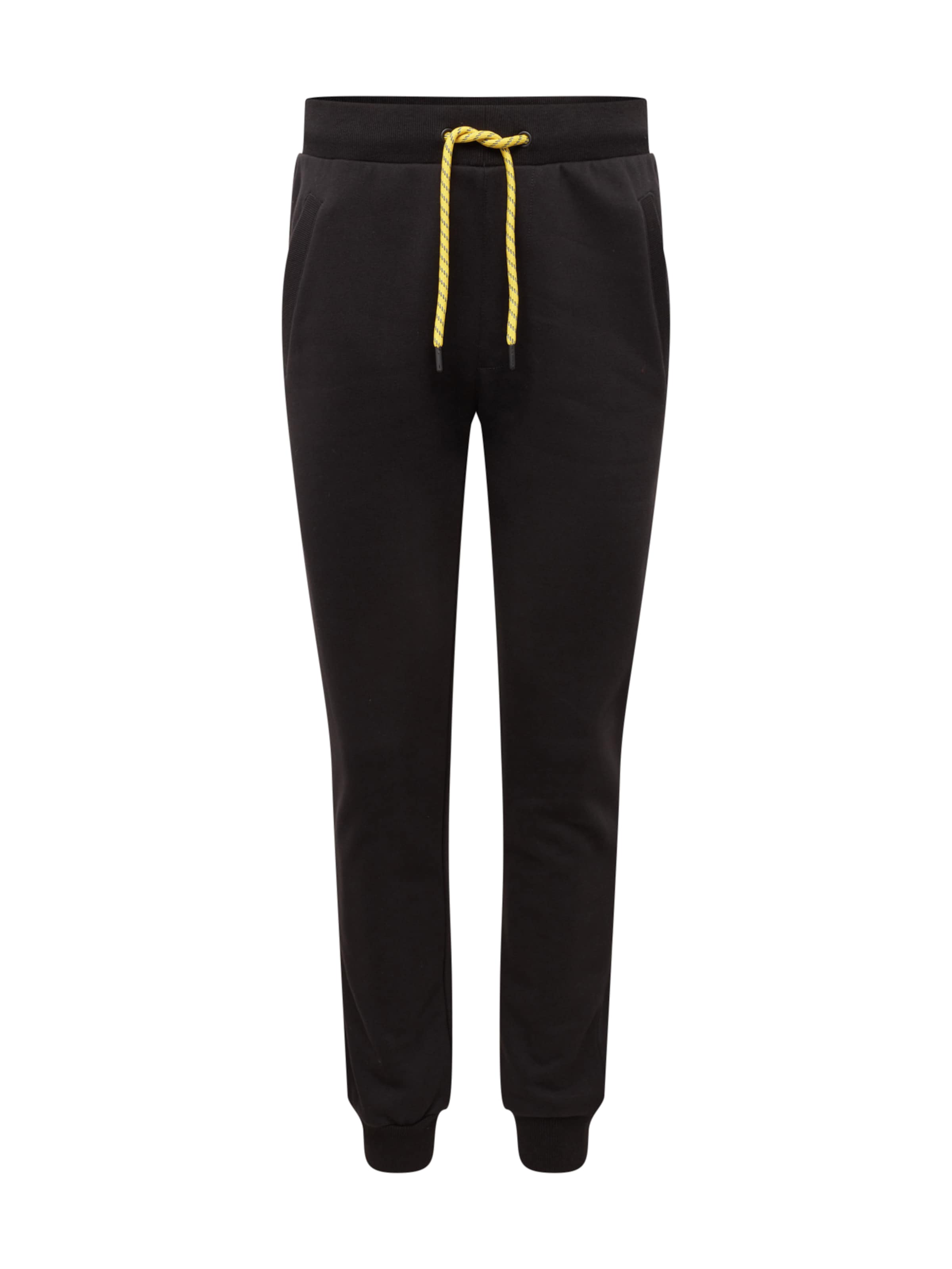 Urban Classics - Broek 'Contrast Drawstring Sweatpants' in de kleur Zwart