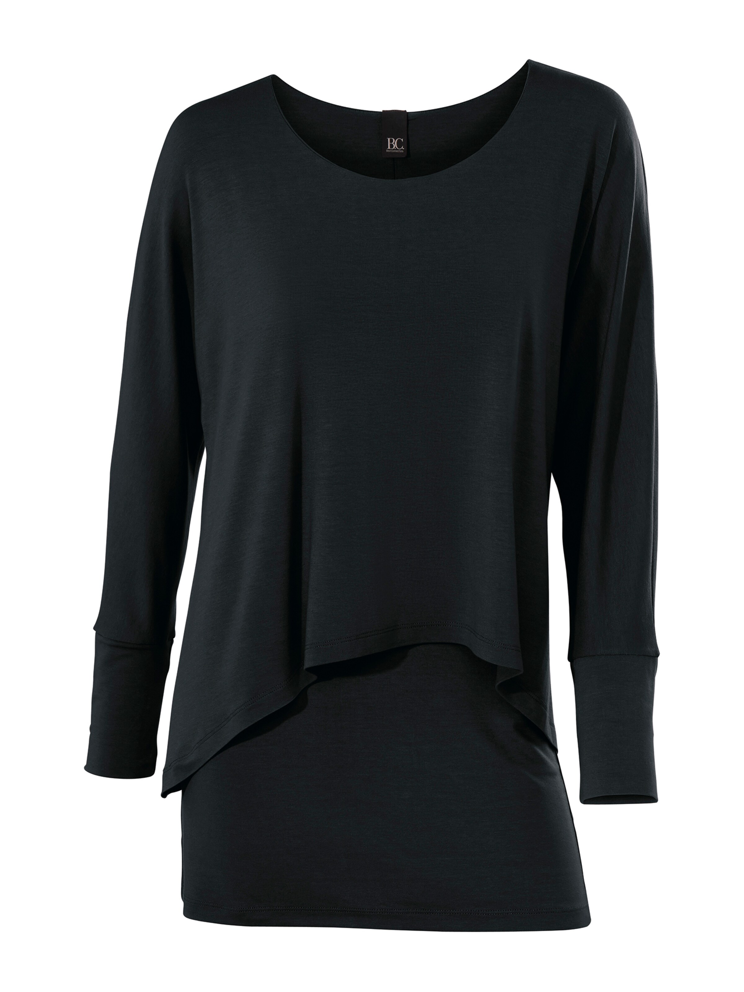 heine T-shirt i svart: framsida