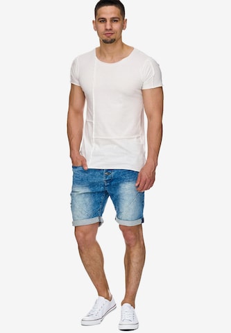 INDICODE JEANS Regular Shorts 'Piano' in Blau