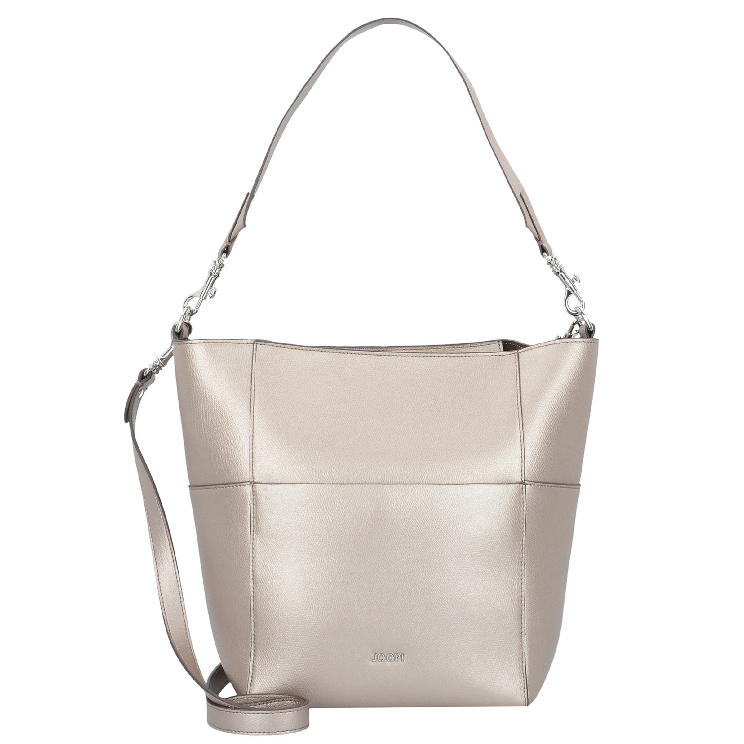 JOOP! - Kara Schultertasche Leder 22 cm in silber