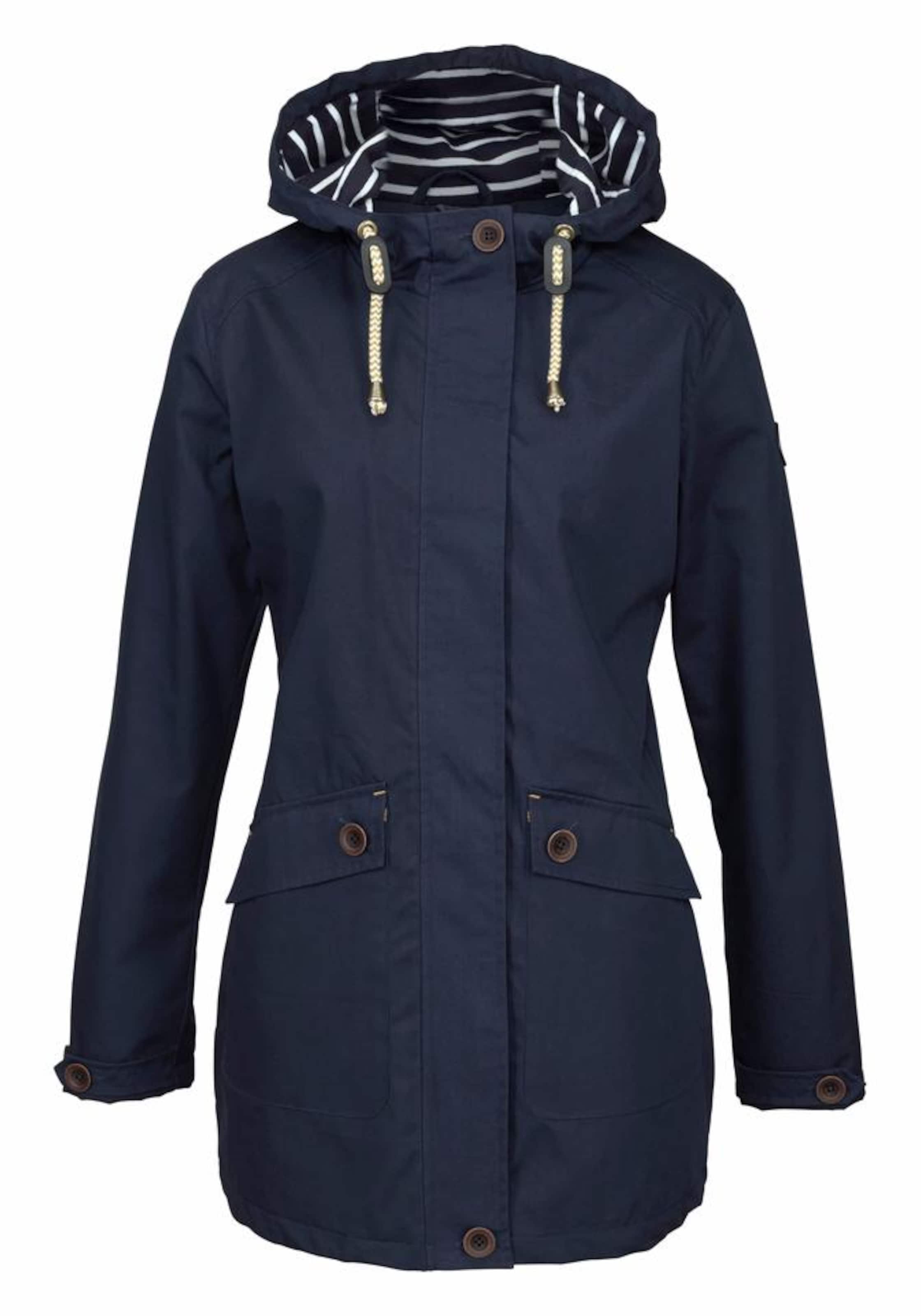 POLARINO Funktionsparka in Blau: Vorderseite