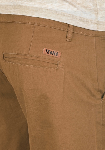Regular Pantalon chino 'Thement' !Solid en marron