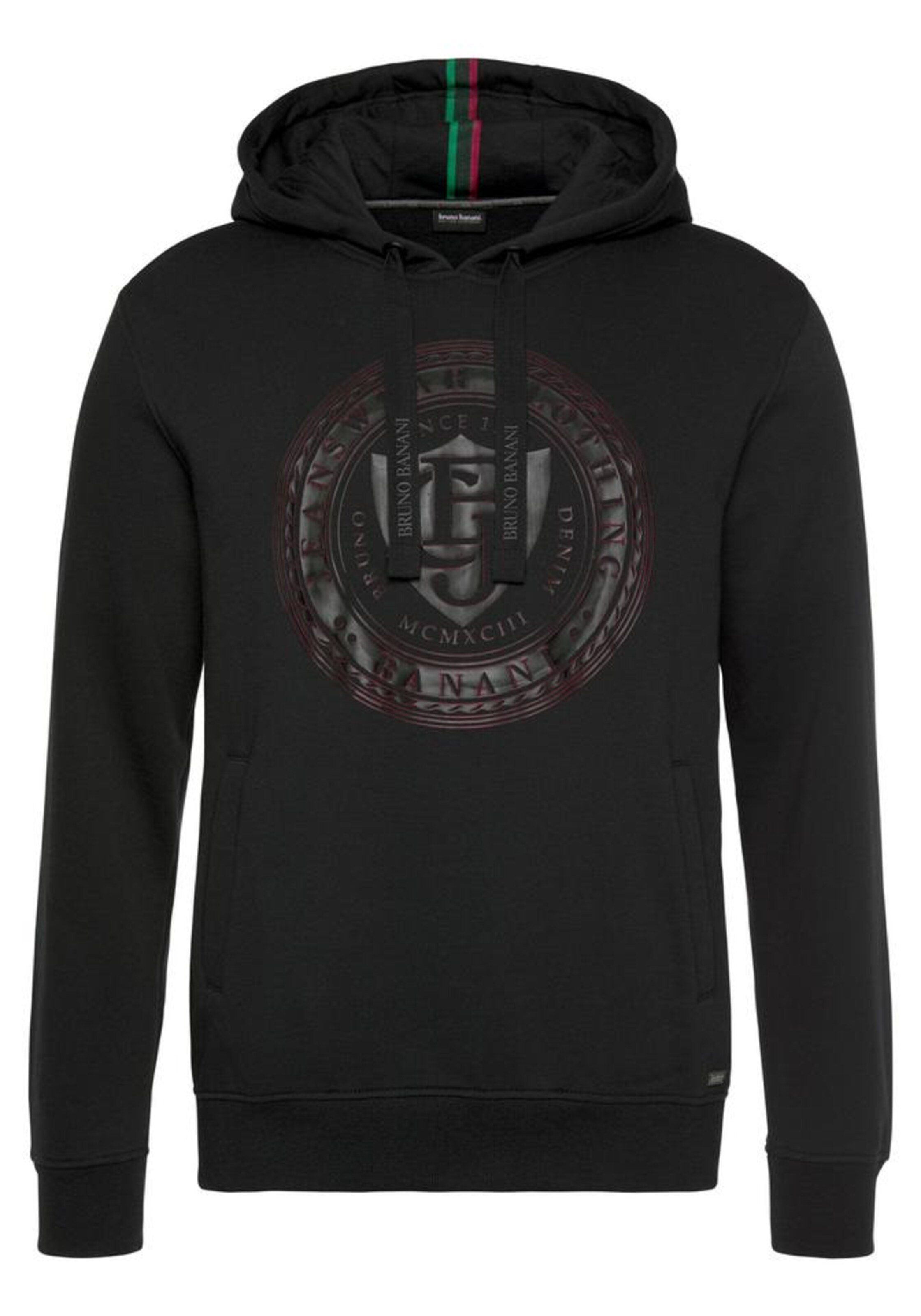 Bruno Banani Sweatshirt in Black: front