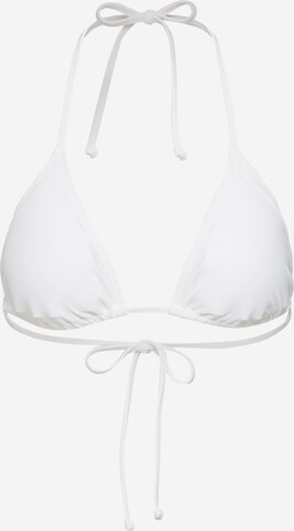 CHIEMSEE Triangle Bikini Top in White: front