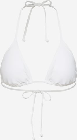 CHIEMSEE Triangle Bikini Top in White: front