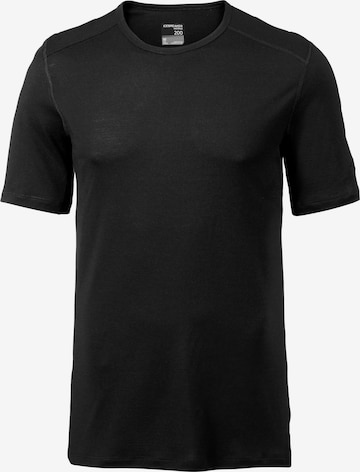 ICEBREAKER - Camiseta funcional 'Oasis' en negro: frente