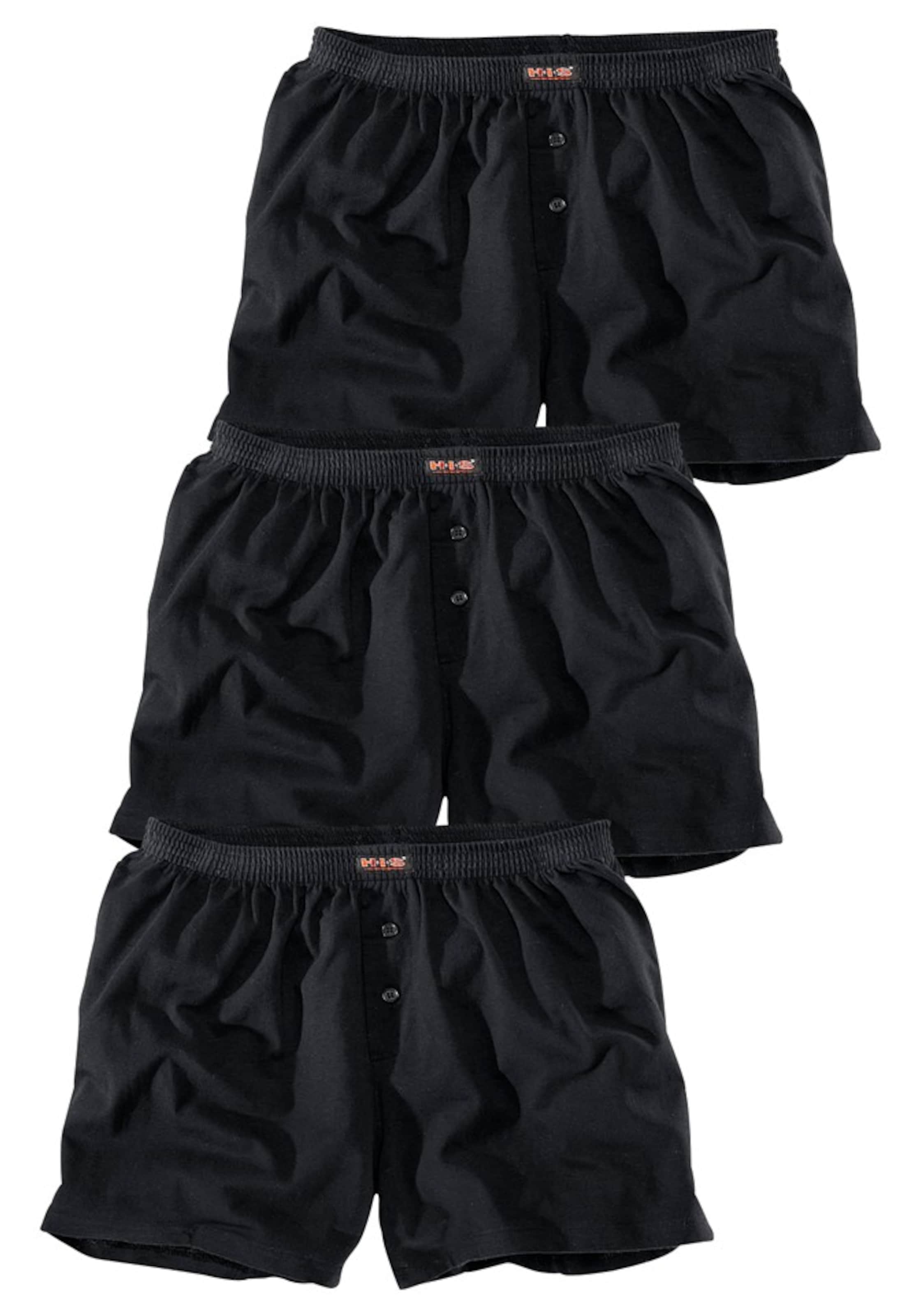 H.I.SBokserice - crna boja: prednji dio