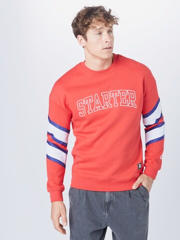 Starter Black Label Regular Fit Sweatshirt in Rot: predná strana