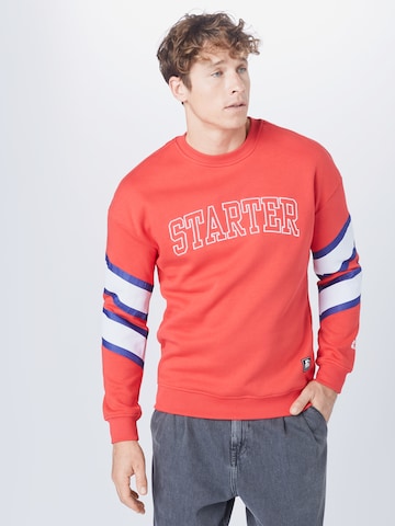 Starter Black Label Regular fit Sweatshirt in Rood: voorkant