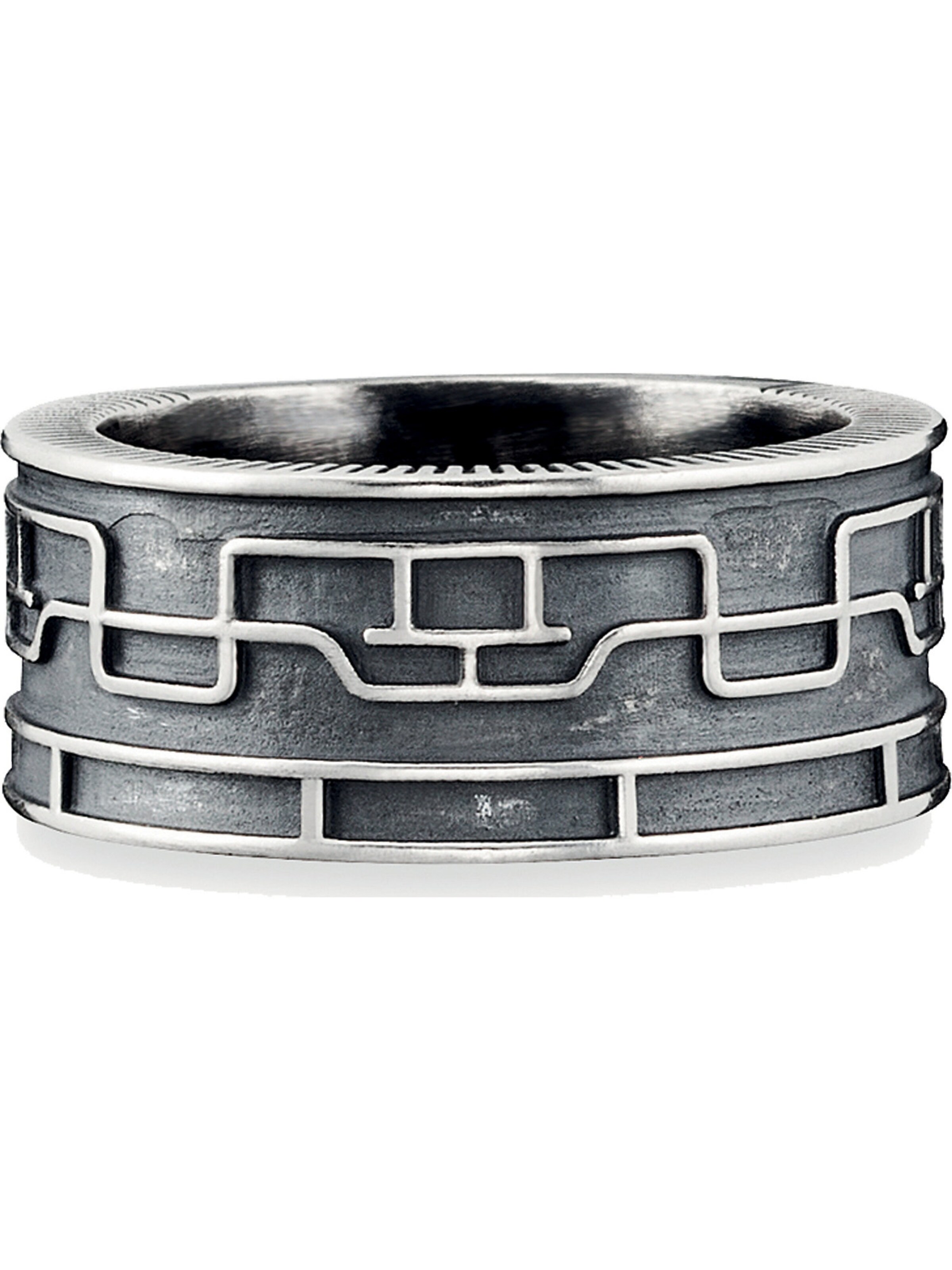 Bague caï en noir : devant