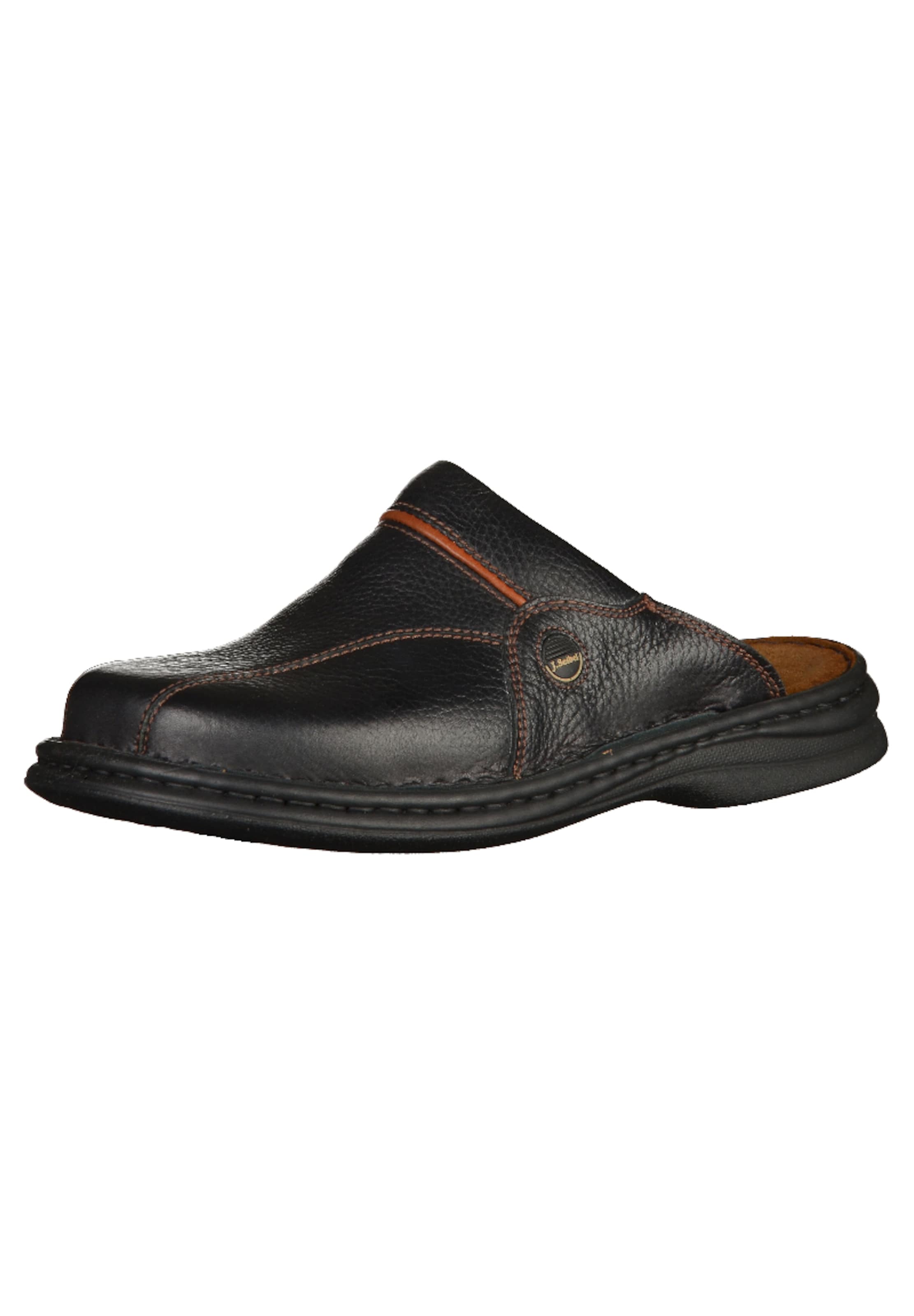 JOSEF SEIBEL Clogs 'Klaus' in Schwarz: Vorderseite