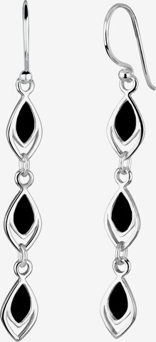 ELLI Earrings 'Hippie Festival' in Black: front