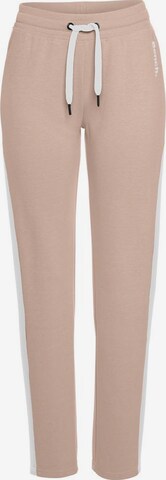 Coupe slim Pantalon BENCH en beige : devant