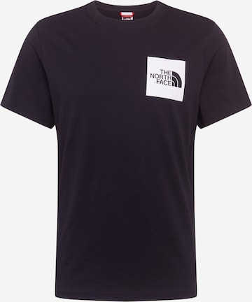 THE NORTH FACE - Ajuste regular Camiseta 'Fine' en negro: frente
