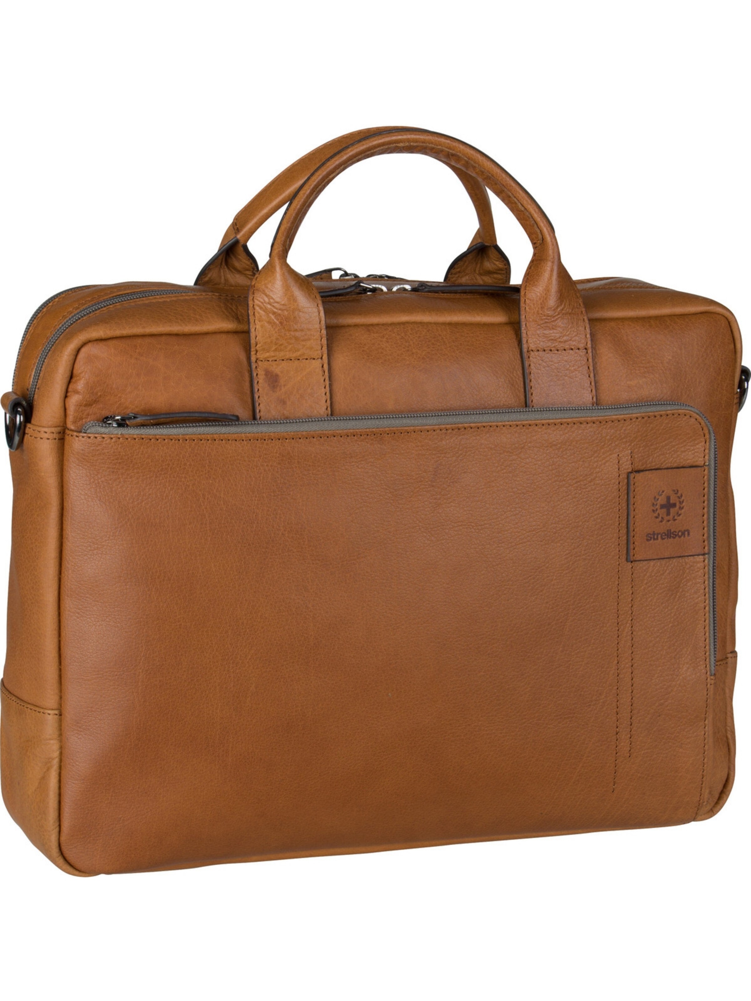 STRELLSON - Pasta 'Hyde Park' em castanho: frente
