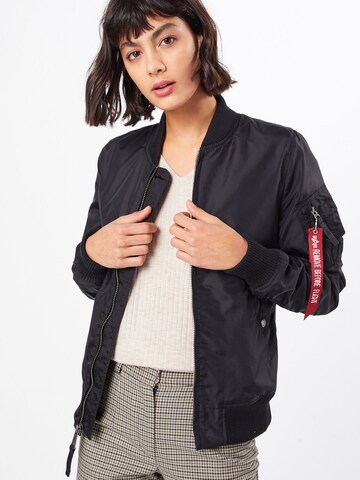 ALPHA INDUSTRIES Prehodna jakna | črna barva