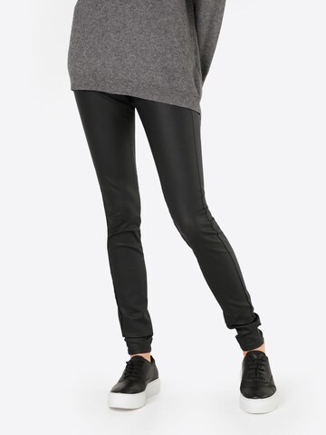 Coupe slim Leggings 'Ada' Kaffe en noir : devant