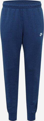 Nike Sportswear Tapered Hose 'Club Fleece' in Blau: predná strana