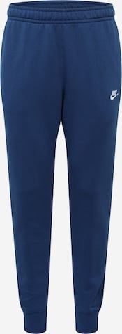 NIKETapered Sportske hlače - plava boja: prednji dio