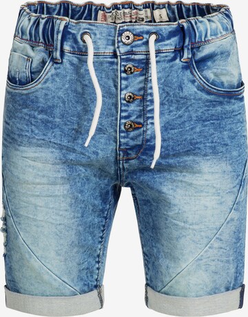 INDICODE JEANS Shorts 'Piano' in Blau: predná strana