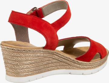 Rieker Sandalen met riem in Rood