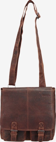 Greenland Nature Shoulder Bag 'Montana' in Brown: front